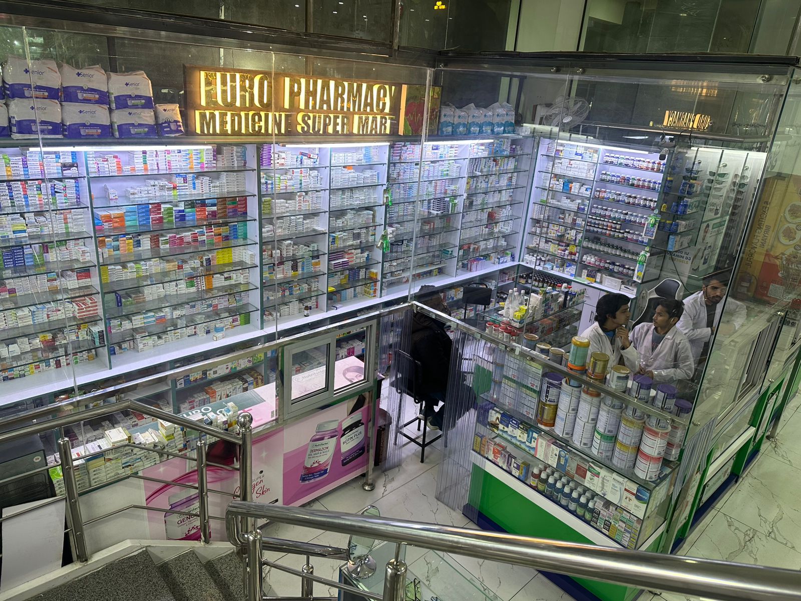 Wide selection of medicines at Euro Pharmacy